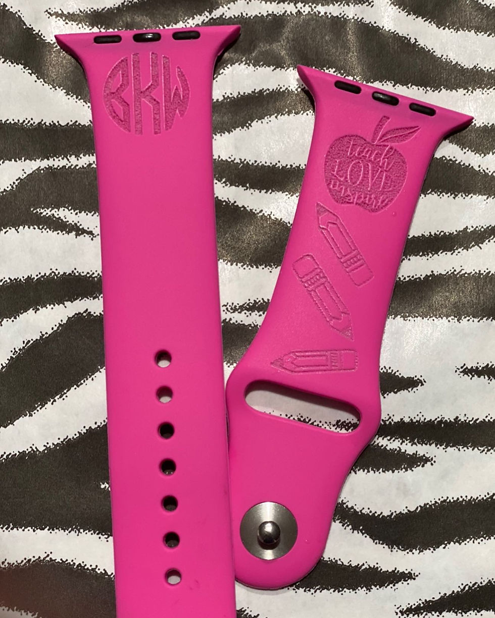 Engraved teacher watch Band