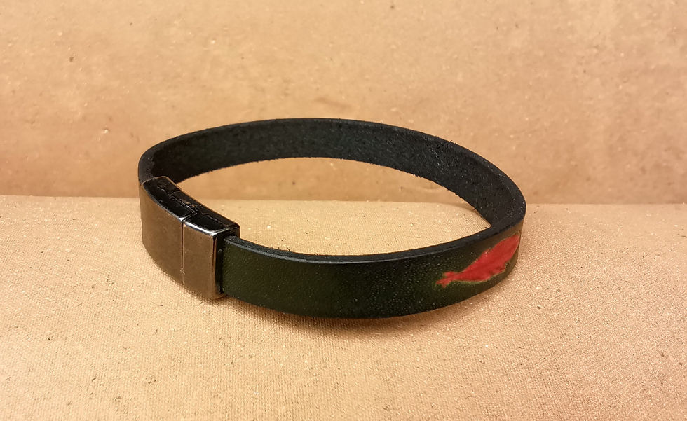 Miniature : Vert - plume rouge