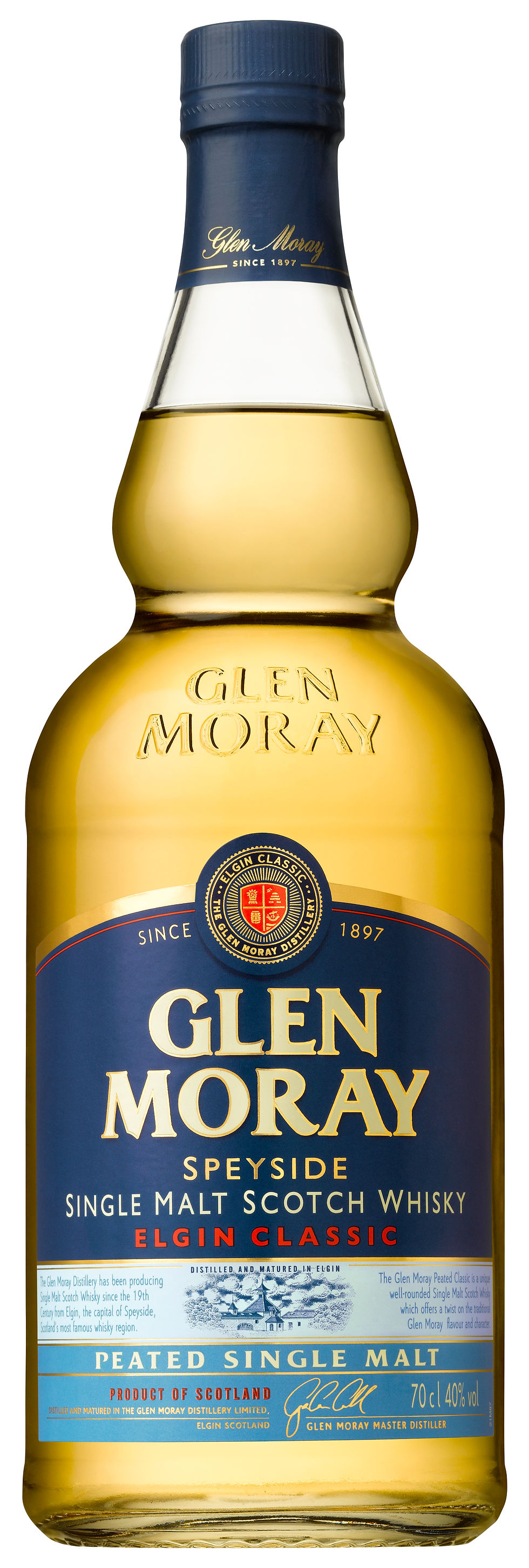 Miniaturbild: Glen Moray Elgin Classic Peated Single Malt Scotch Whisky 0,70l 40%