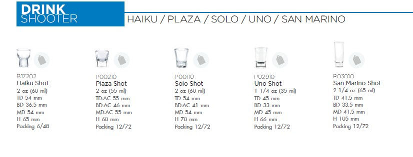 SHOT GLASSES