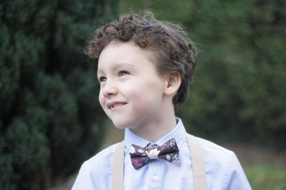 Child in a pre tied bowtie