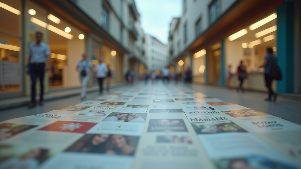 Eye-level view de uma pilha de revistas de saúde em uma mesa de centro