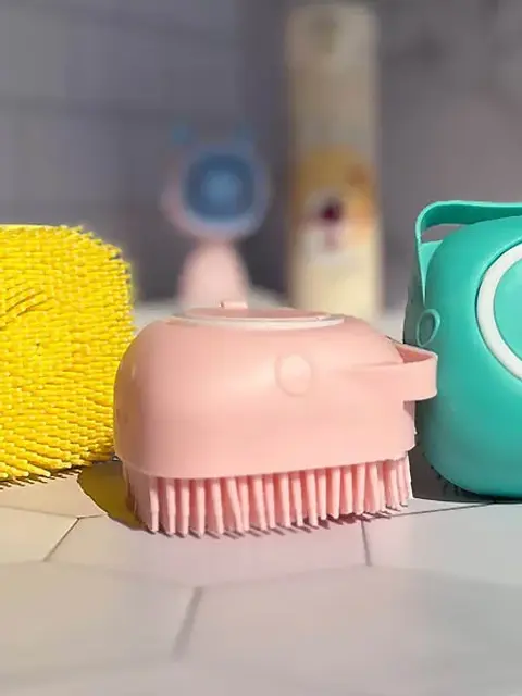 pet shampoo massager brush
