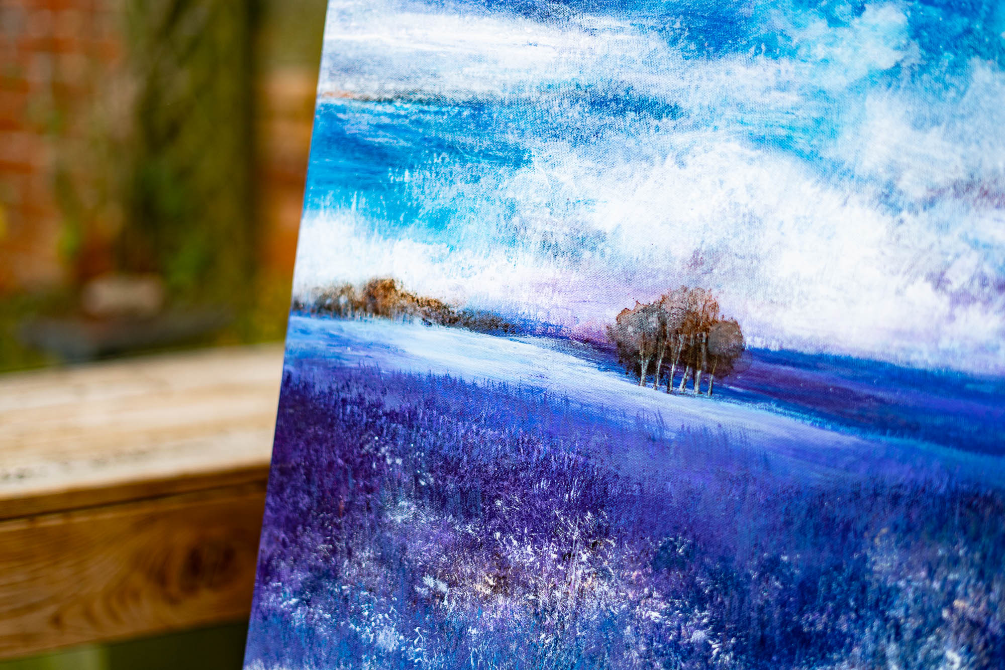 Hilltown Landscape I By Rosie Abrahams - Light Brown