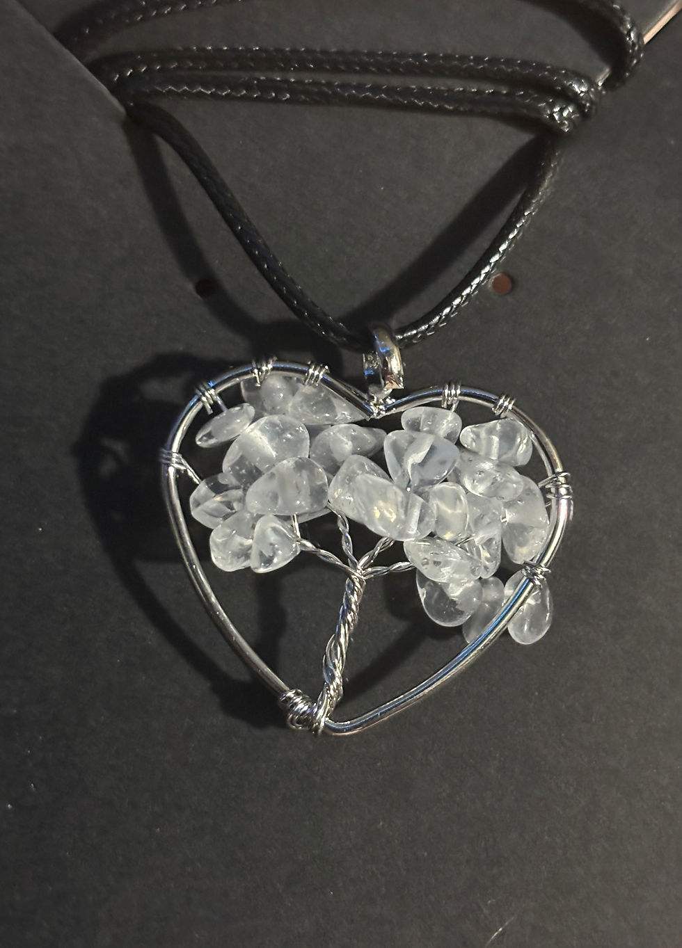 Thumbnail: Heart Shaped Gemstone Tree of Life Necklace