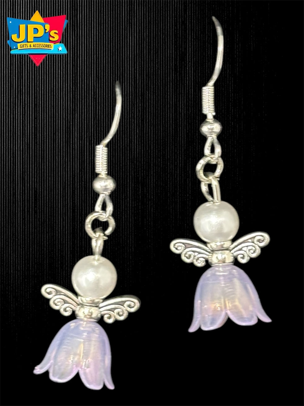Thumbnail: Beaded Flower Girl Earrings
