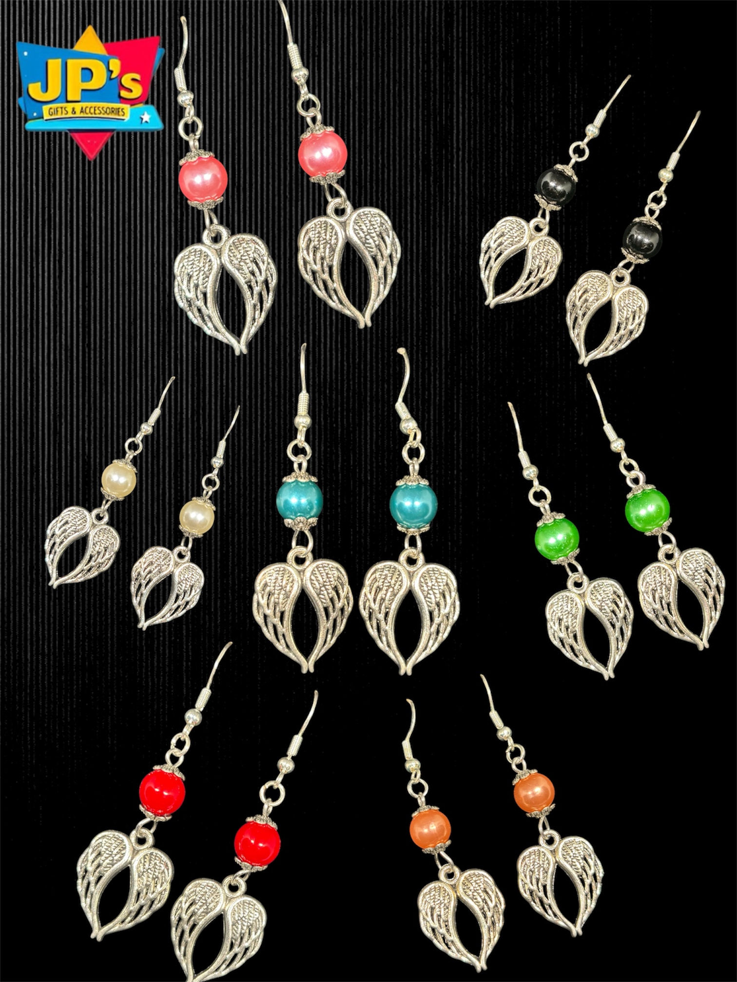 Headed Angel Earrings