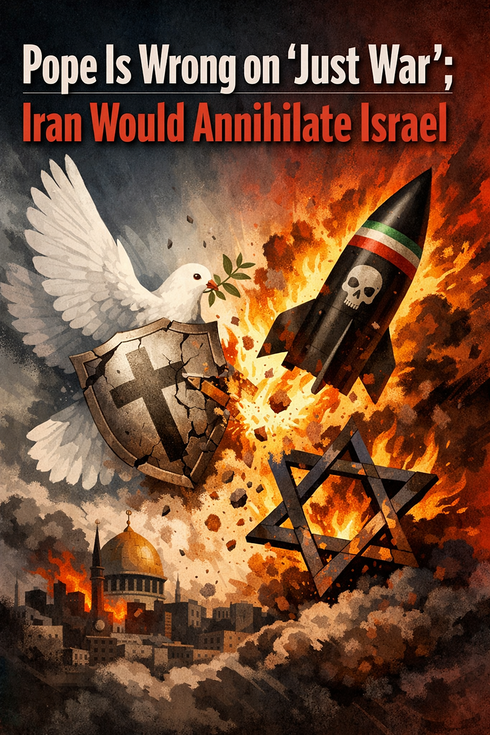 Pope Is Wrong on 'Just War'; Iran Would Annihilate Israel