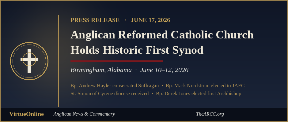 Anglican Reformed Catholic Church Holds Historic First Synod in Birmingham