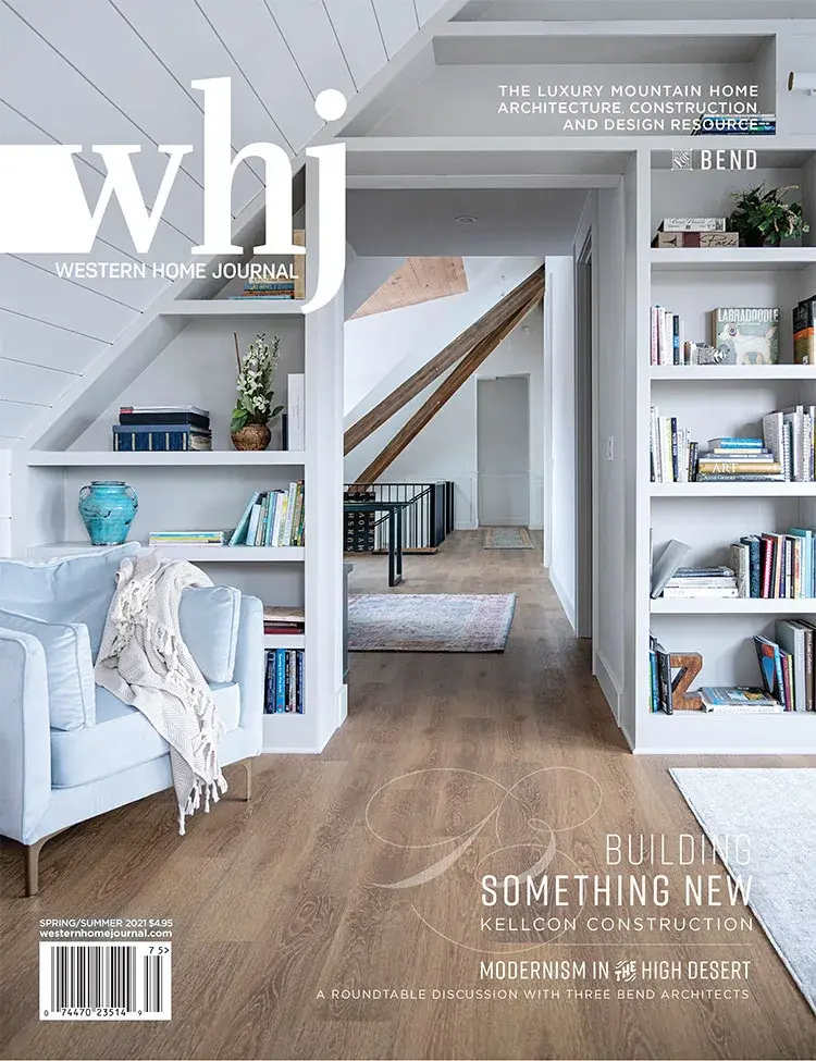 Western Home Journal magazine cover featuring home design features