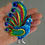 Thumbnail: PEACOCK #2 Ornament Mexican Punched Tin Wholesale