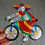 Thumbnail: CATRINA ON BICYCLE Day of the Dead Ornament Mexican Punched Tin Wholesale