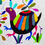 Thumbnail: Embroidered Placemat Sized Otomi Textile, Dove, Armadillo, Bee