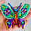 Thumbnail: Butterfly Ornament Mexican Punched Tin Wholesale