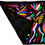 Thumbnail: Embroidered Large Placemat Sized Otomi Textile, BIRD DEER
