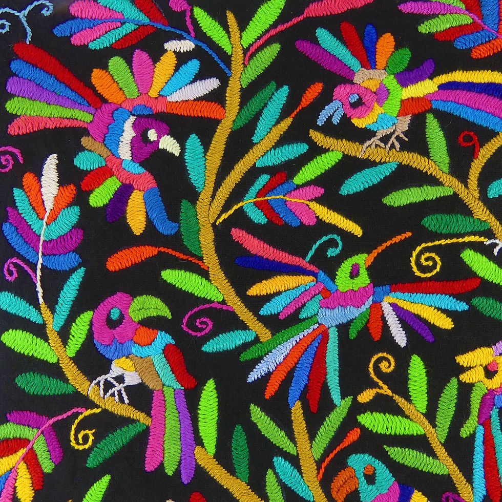 Thumbnail: TREE OF LIFE Otomi Embroidered Wall Hanging