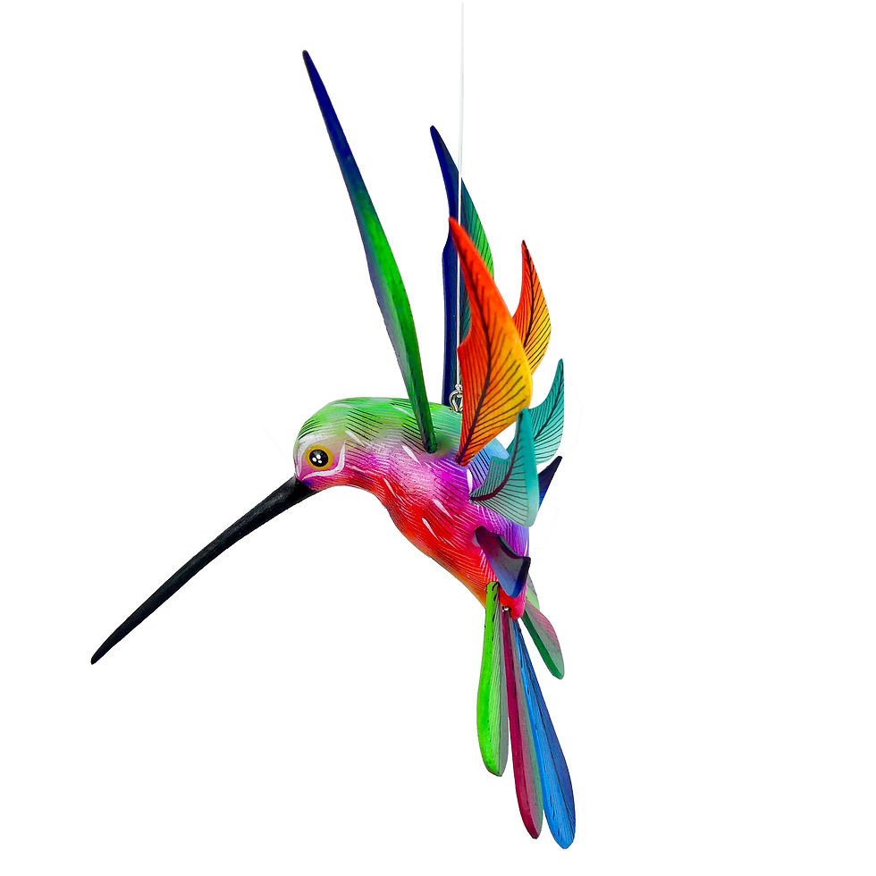 Thumbnail: Small Hummingbird Wood Carving Colibrí 370