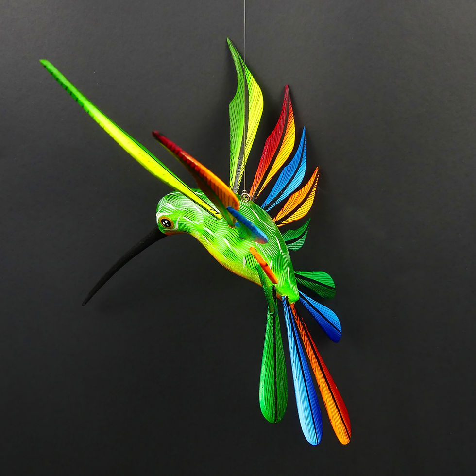 Thumbnail: Hummingbird Wood Carving Colibrí 361