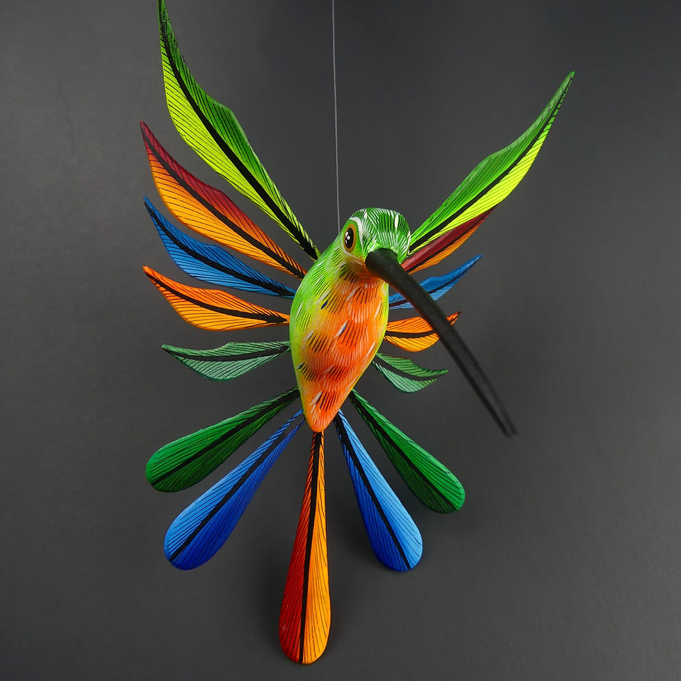 Thumbnail: Hummingbird Wood Carving Colibrí 361