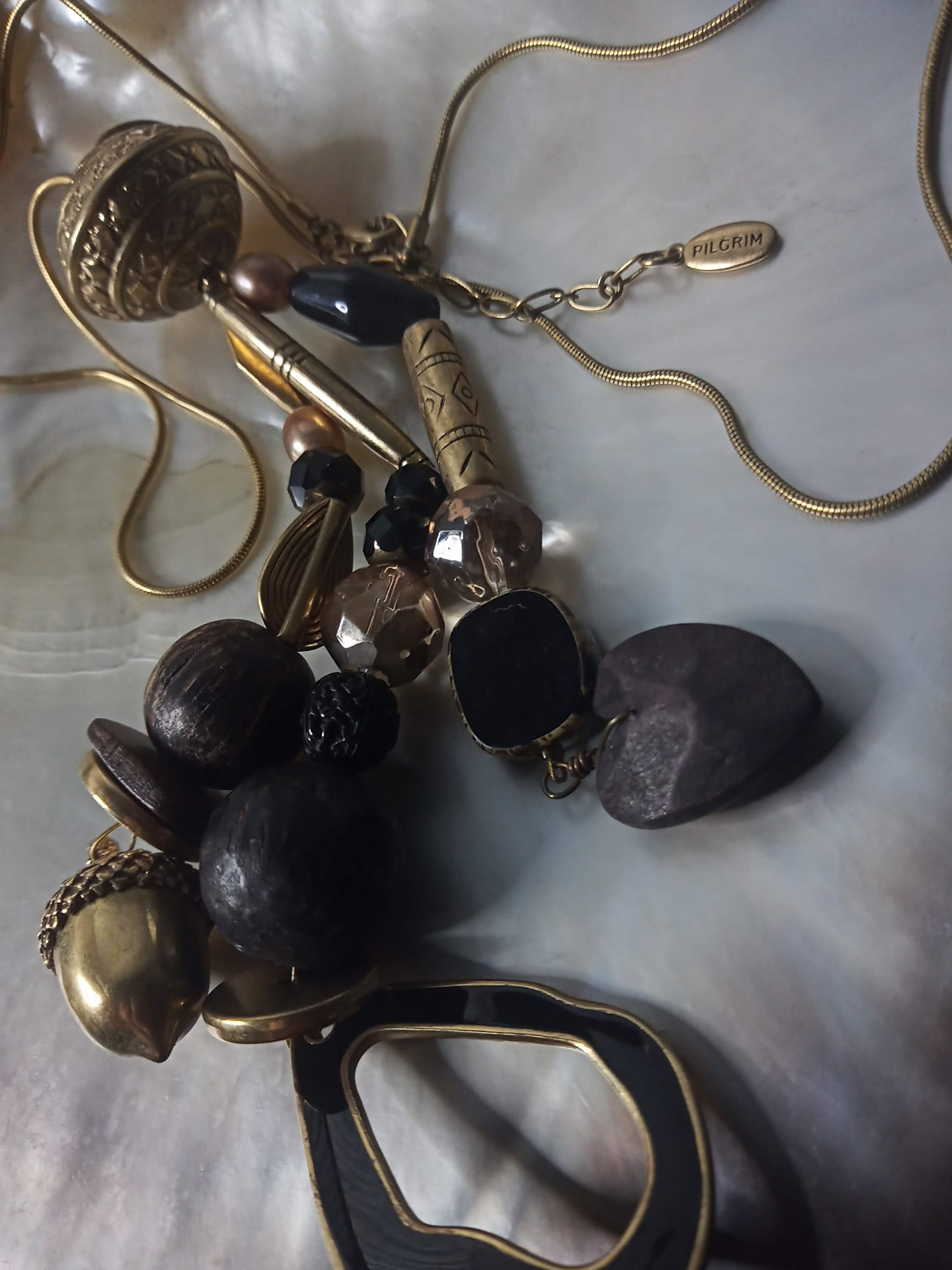 vintage pilgrim statement necklace