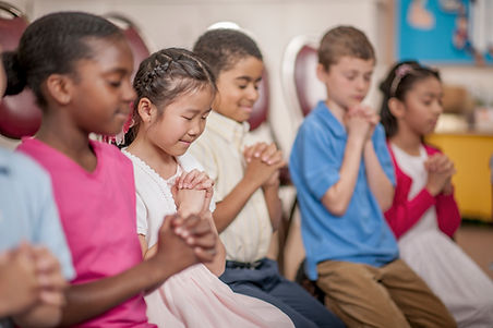 Children Praying Together