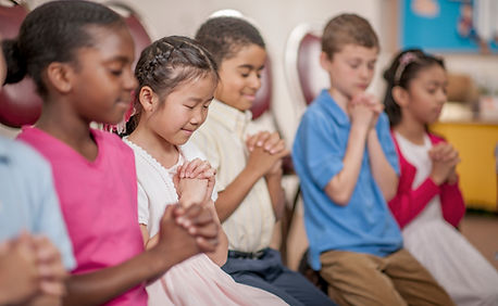 Children Praying Together