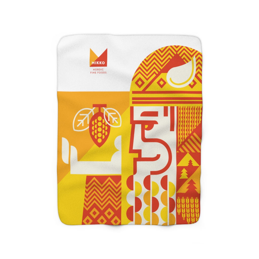 Freyr, Mythical Sherpa Fleece Blanket