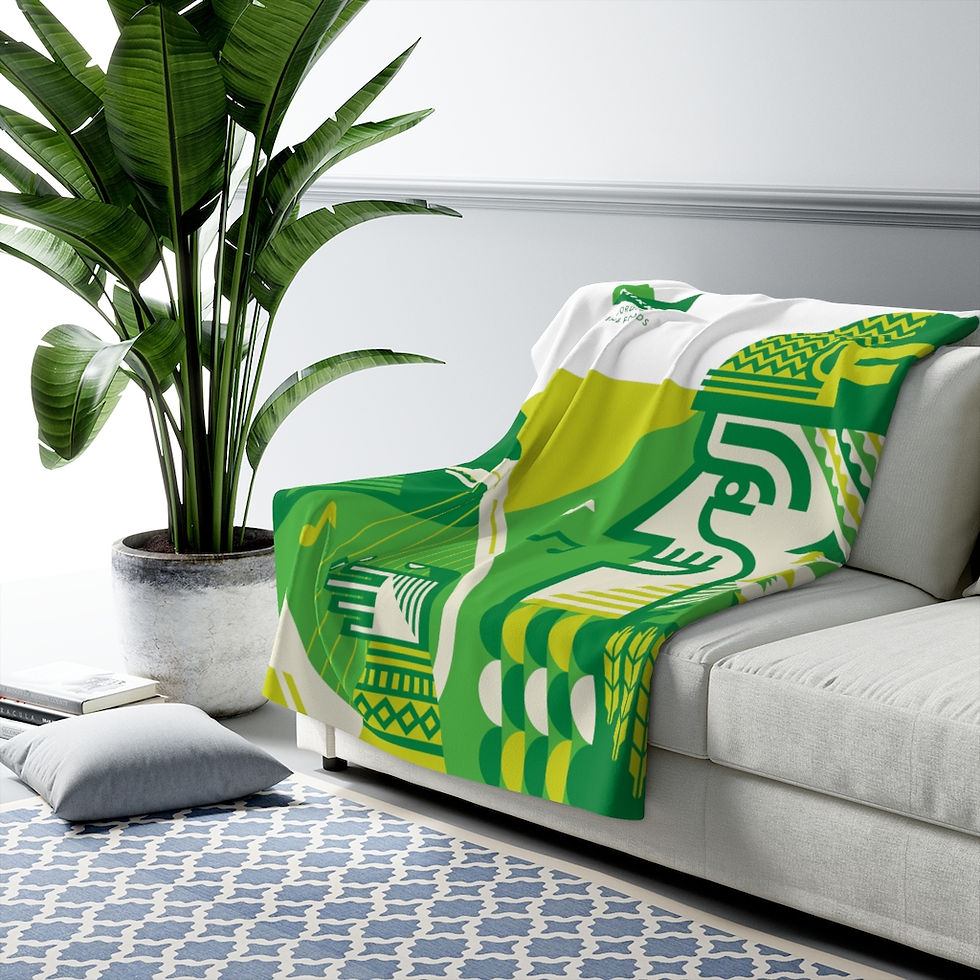 Thumbnail: Bragi, Mythical Sherpa Fleece Blanket