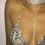 Thumbnail: Wide Rhinestone Pendant Choker Necklace