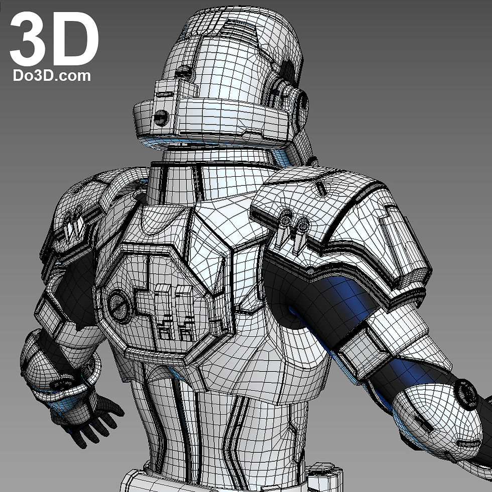 Thumbnail: Variant Star Wars Stormtrooper Full Body Armor Suit | 3D Model Project #1066