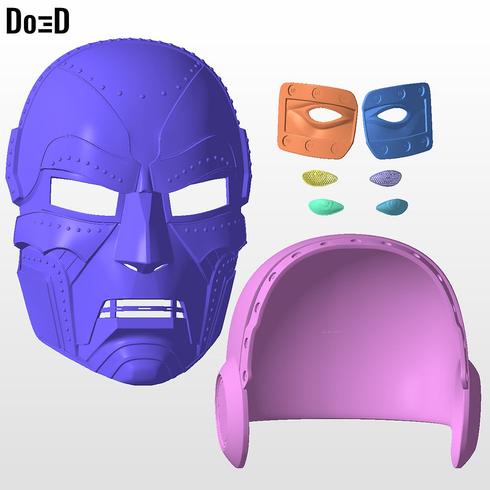 Thumbnail: Doctor Doom Helmet Bilibili World Avenger Doomsday Mask 3D Printable Model #BD24
