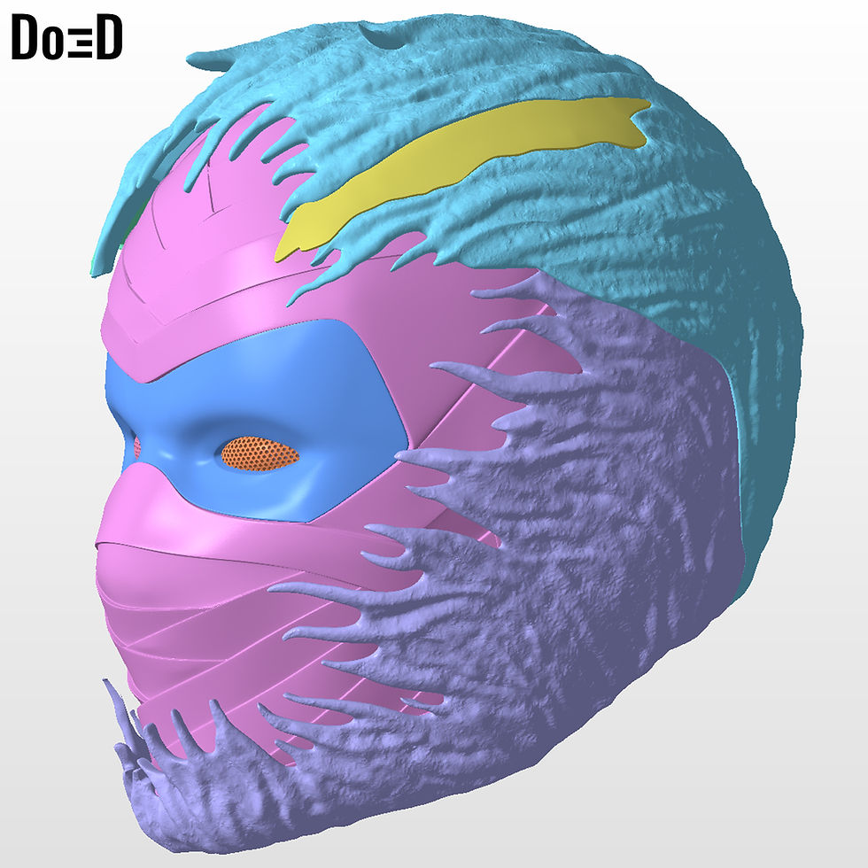 Thumbnail: Venomized Moon Knight Helmet Venom STL 3D Printable Model STL #VMK2