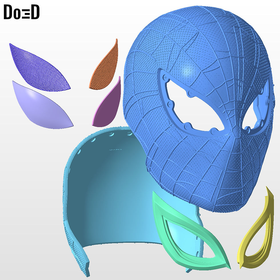 Thumbnail: Spider-Man Peter Parker Helmet (Superior Suit) | 3D Printable Model #PP251