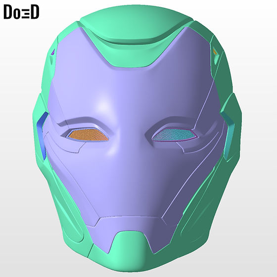 iron man endgame helmet stl Rescue Endgame Helmet Iron Man Mark XLIX MK 49 Pepper Potts 3D Model STL  #5842