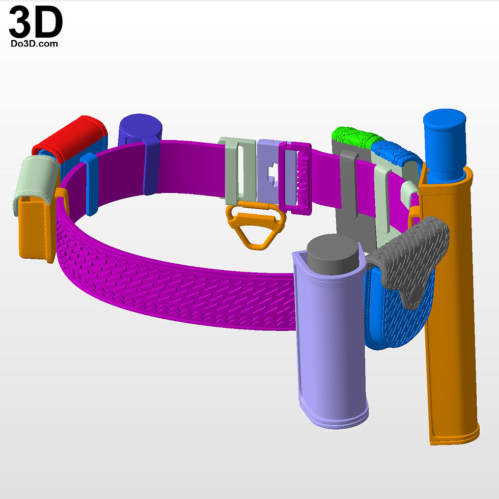Thumbnail: The Batman Lower Body, Leg Armors, Holster Utility Belt 3D Printable Model #TB68