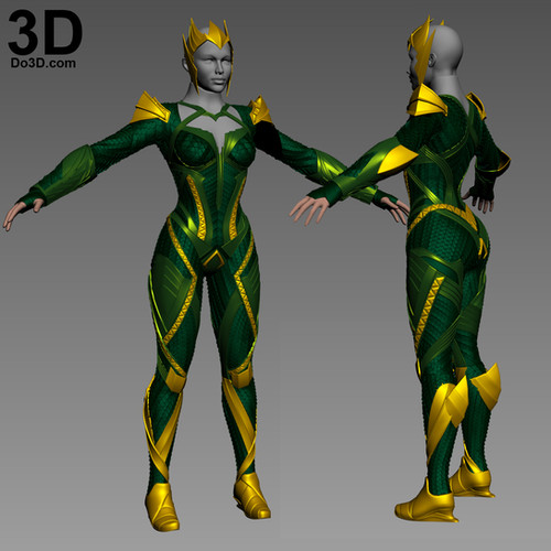 Mera Aquaman Full Body Armor | 3D Printable Model #3345 | Do3D
