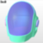Thumbnail: Daft Punk Gold Guy-Manuel de Homem-Christo Helmet | 3D Printable Model #DP88