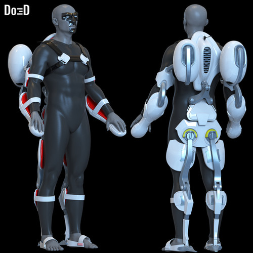 Mister Terrific Exosuit Superman Legacy 2025 Suit Armor 3D