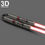 Thumbnail: Rey's Lightsaber Star Wars The Rise of Skywalker | 3D Model Project #6101