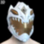 Thumbnail: Legend of White Dragon Helmet Power Rangers LOTWD 3D Printable Model STL #WD31