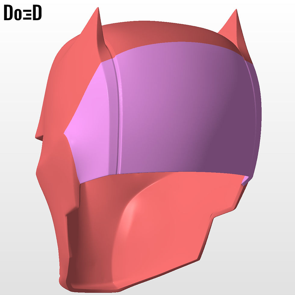 Thumbnail: Red Hood Knight Fight Helmet | 3D Printable Model #RK329