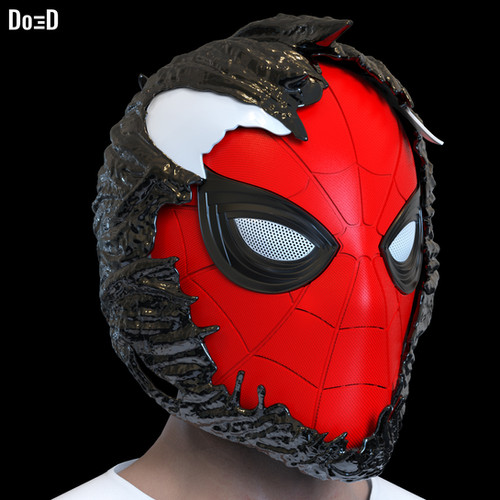 Venomization Helmet Peter Parker Black Suit Special Spider-Man