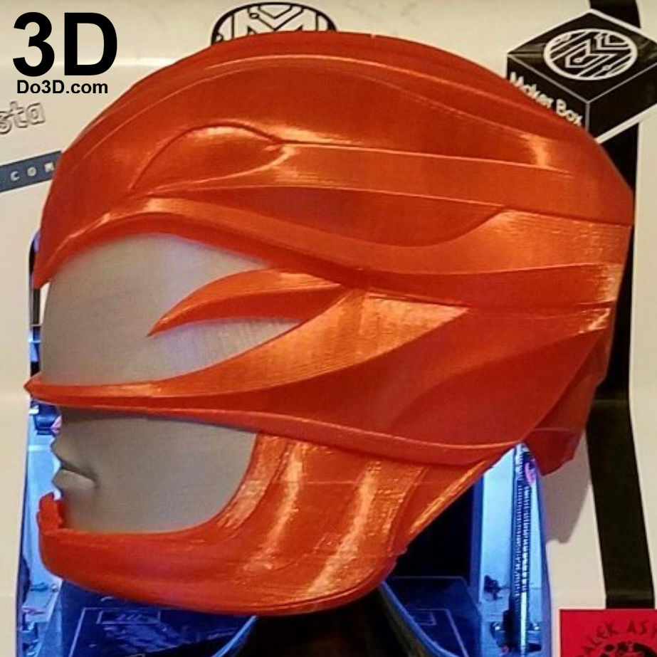 Thumbnail: Red Ranger 2017 Helmet Power Ranger | 3D Printable Model Project #1686