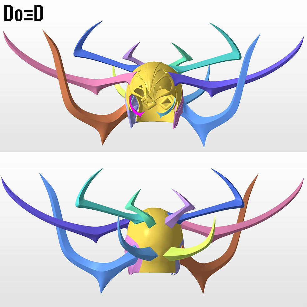 Thumbnail: Hela Headdress Helmet from Thor Ragnarok | 3D Printable Model #3615
