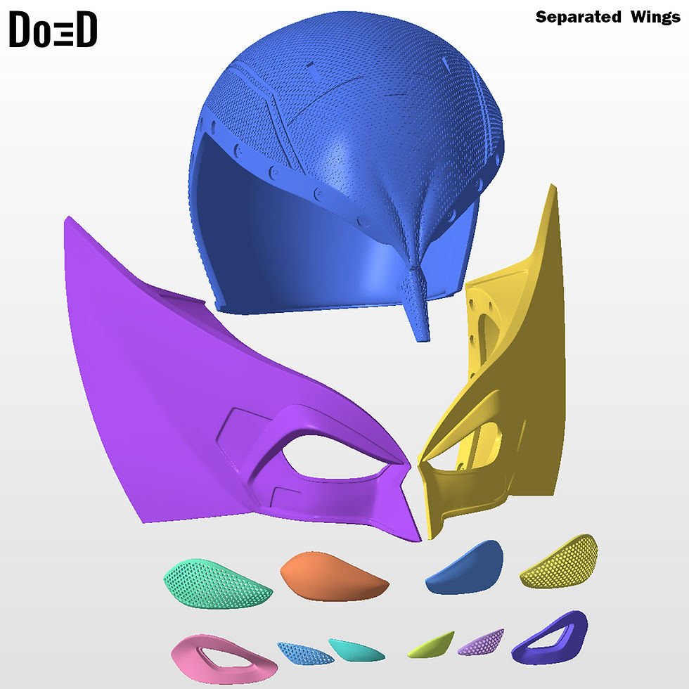 Thumbnail: Wolverine DEX Helmet Mask Cowl  | 3D Printable Model #D96