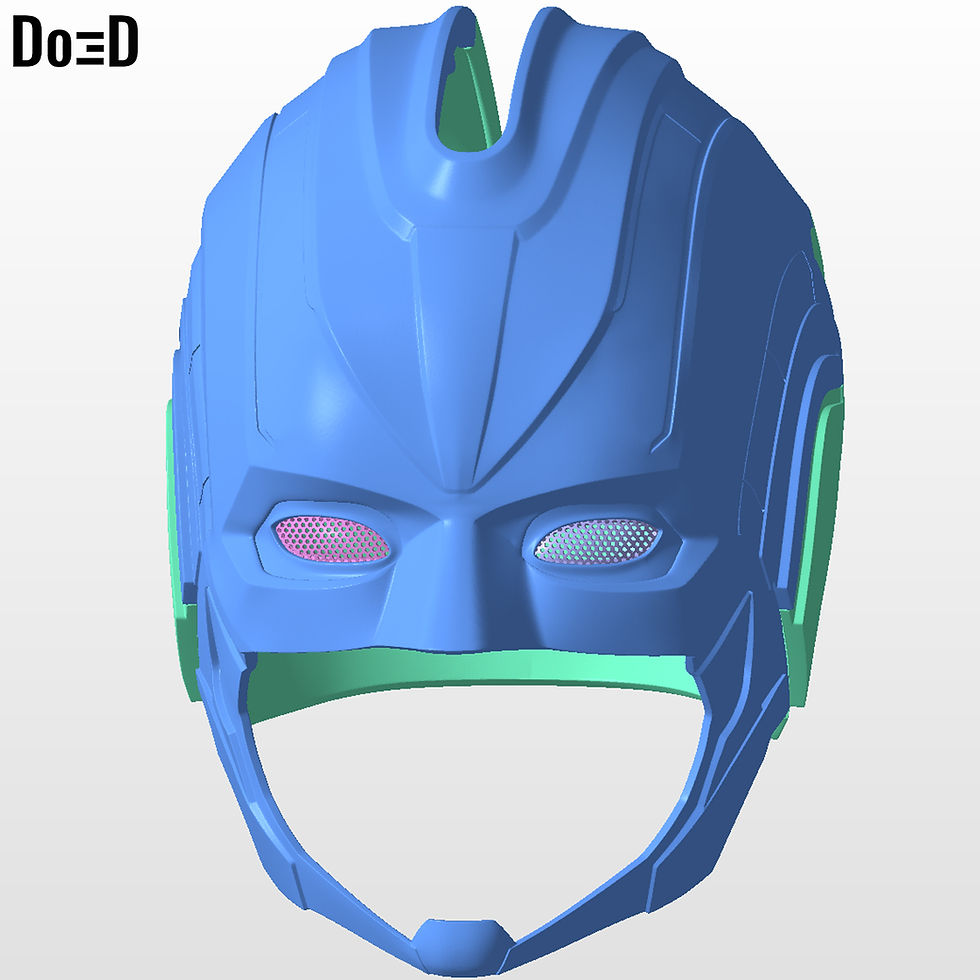 Thumbnail: Captain Marvel 2019 Movie Helmet | 3D Model Project #5339