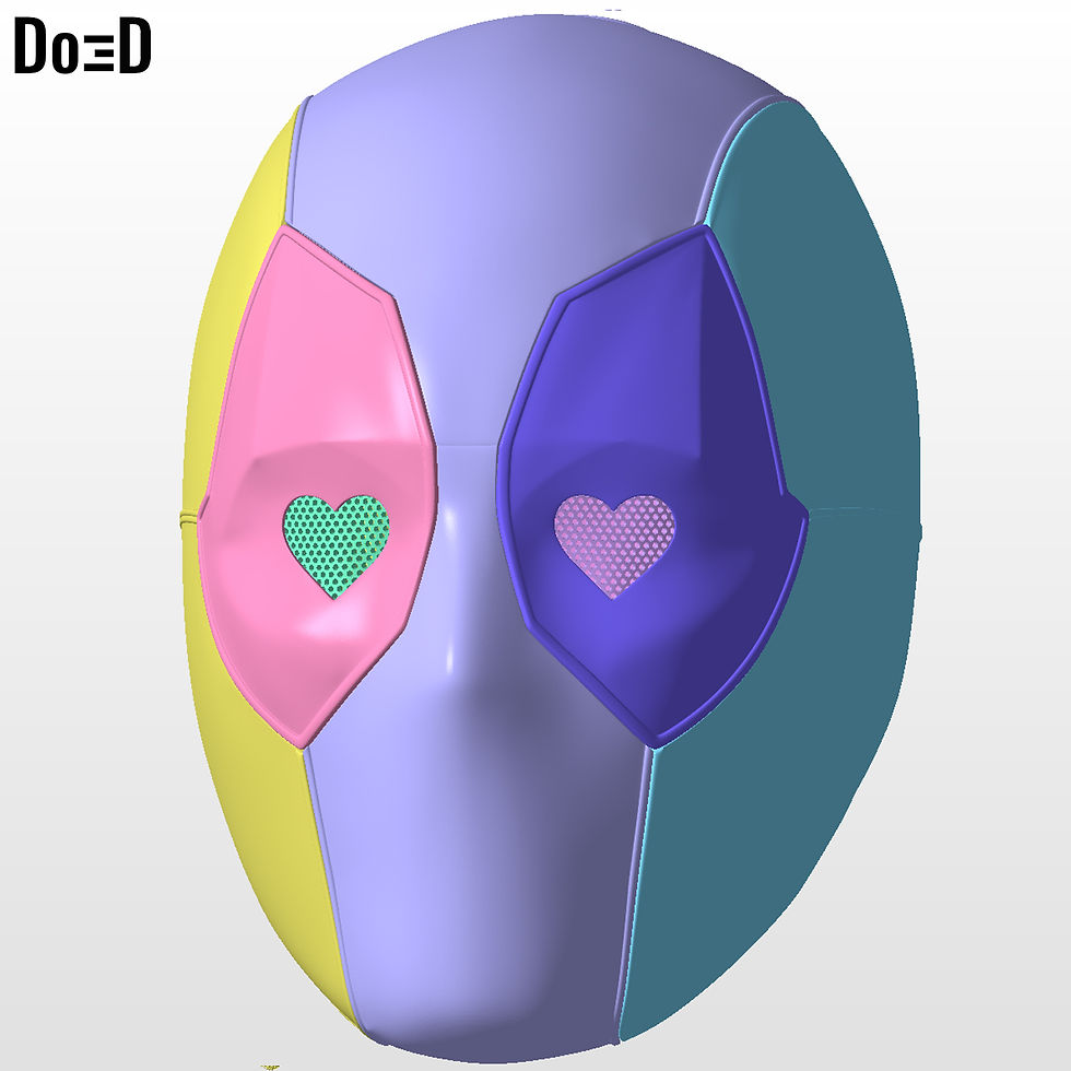 Thumbnail: Lady Deadpool 2024 helmet | 3D printable model file #LD20