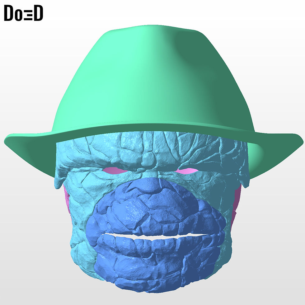 Thumbnail: The Thing with a beard Helmet Fantastic Four 4 2025 | 3D Printable Model #TTB2