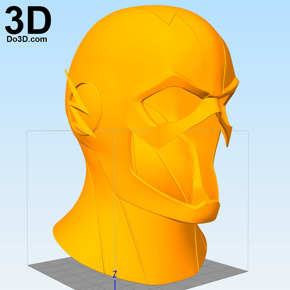 Thumbnail: Flash Classic CW Helmet | 3D Printable Model #901