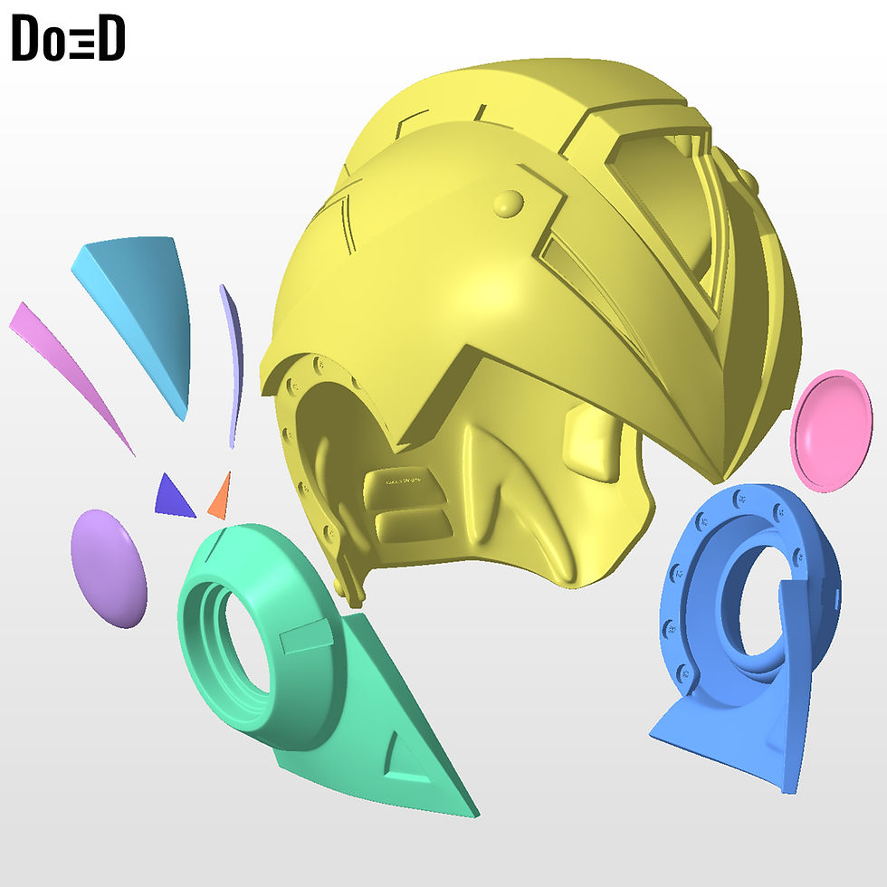 Thumbnail: Mega Man X Helmet | 3D Printable Model #MM4